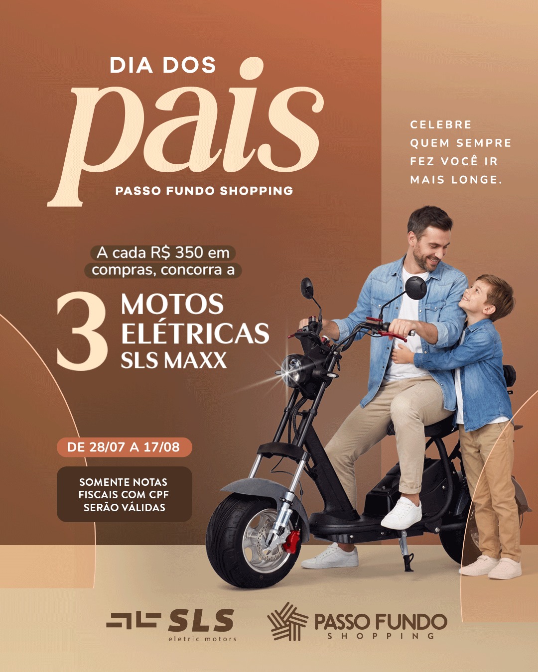 Campanha de Dia dos Pais no Passo Fundo Shopping