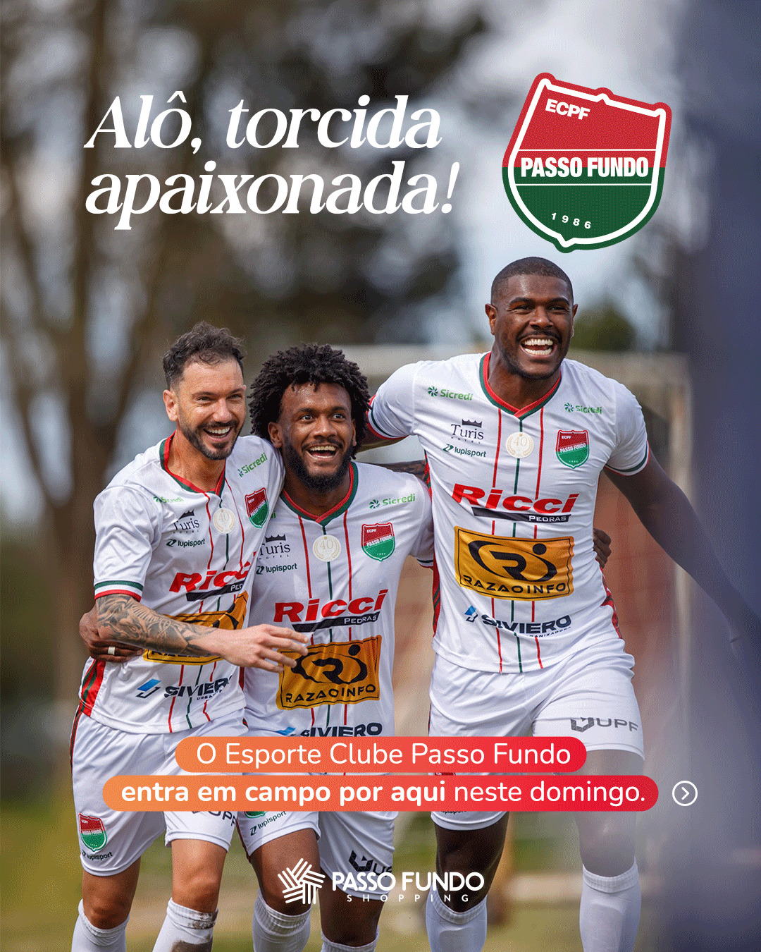 Esporte Clube Passo Fundo realiza ação no PFS no Passo Fundo Shopping